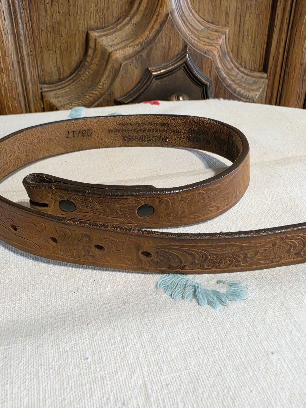 Justin Boots Brown Childs Leather Belt